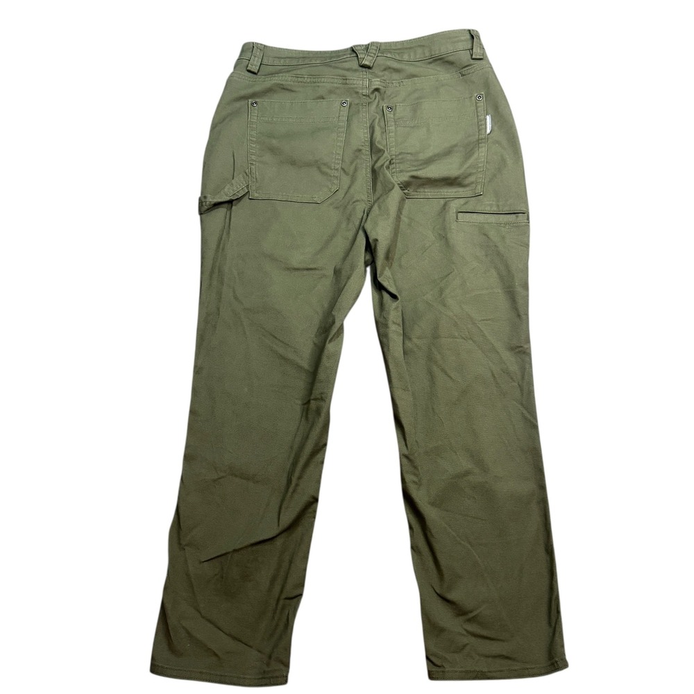 Duluth Trading Co Womens Size 8 Work Utility Pants Olive Green‎ Cotton Blend - Picture 7 of 9